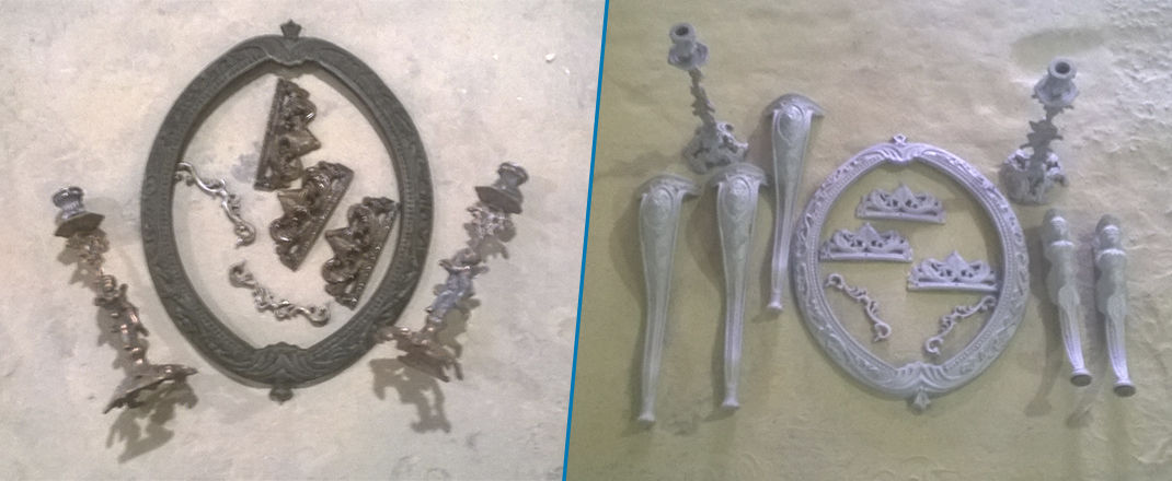 Чистка антикварных изделий в 